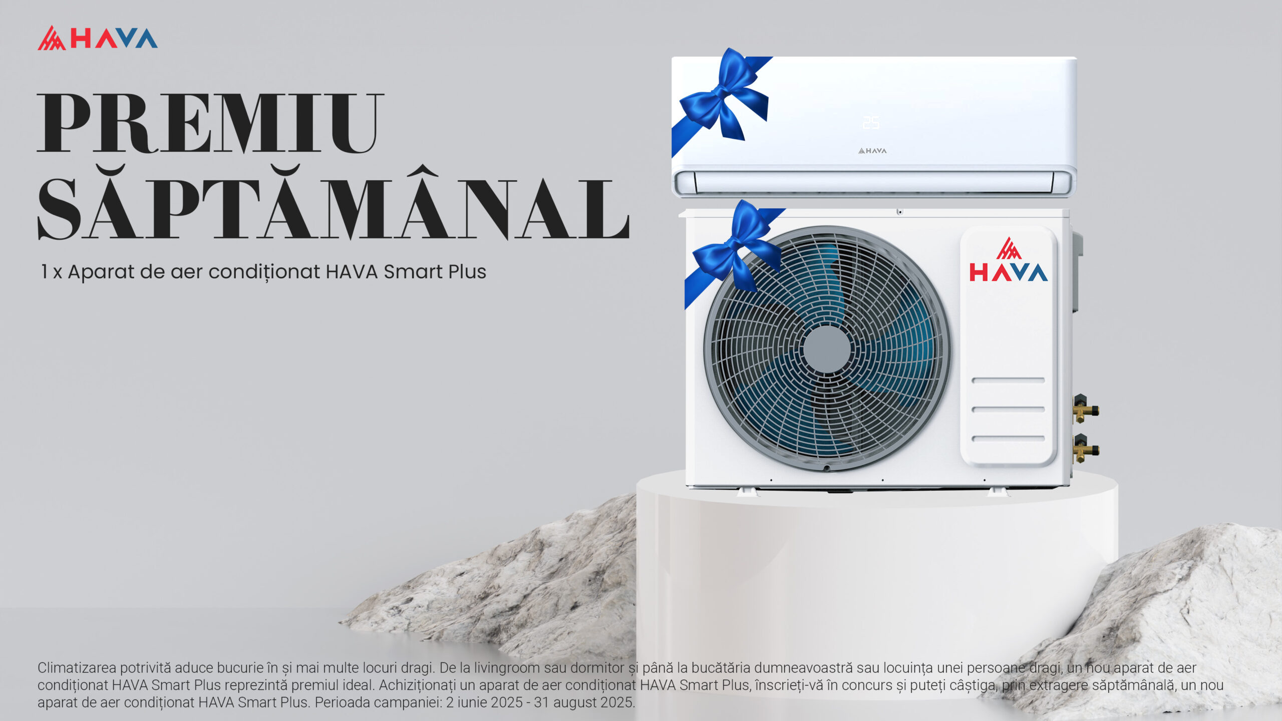 Castiga un aparat de aer conditionat HAVA Smart Plus